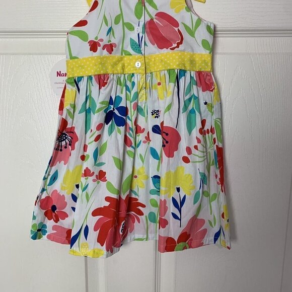 Nanette Girls Size 4 Floral Pleated Sundress Colorful Dress NWT - Picture 5 of 12